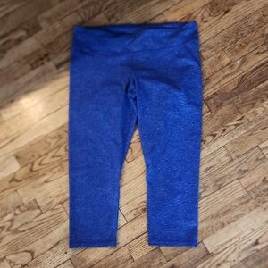 Under Armour HeatGear Blue Capri Leggings – Size XL